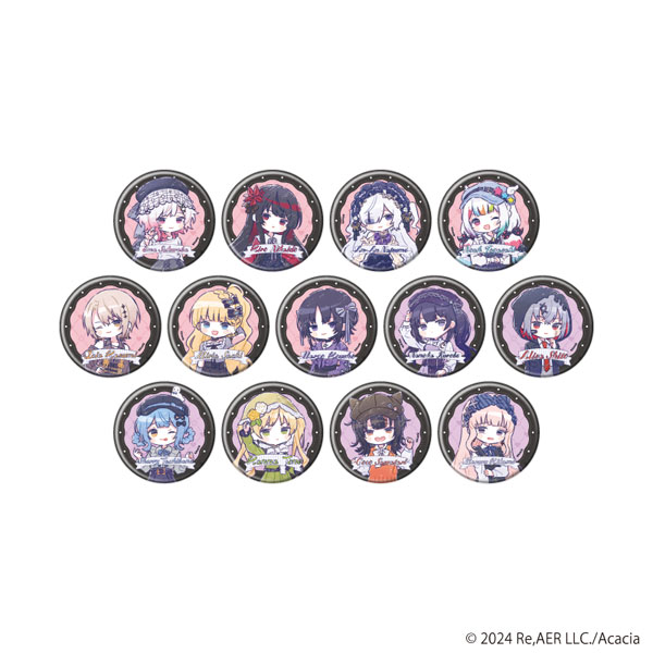 缶バッジ「魔法少女ノ魔女裁判」04/ダークガーリーファッションver. グラフアートイラスト 13個入りBOX