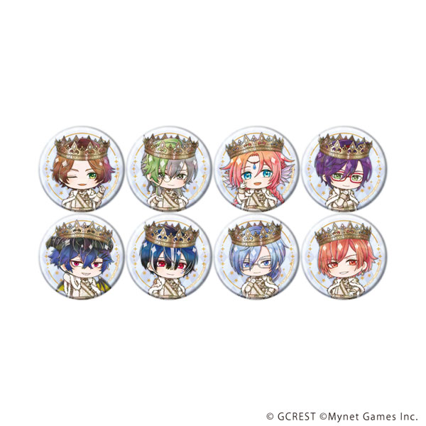 ホログラム缶バッジ(57mm)「夢王国と眠れる100人の王子様」26/ミニキャライラスト 8個入りBOX