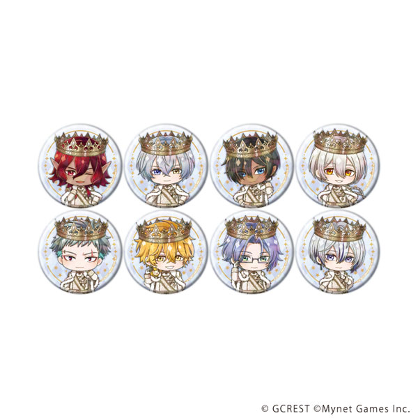 ホログラム缶バッジ(57mm)「夢王国と眠れる100人の王子様」27/ミニキャライラスト 8個入りBOX