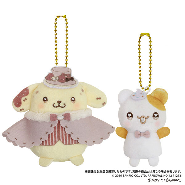 DOLLY MIXホワイトマカロンプリンスデザイン フィンガーマスコット・PUPPELA(パペラ)セット[ぬいぐるみ] プリン＆マフィン