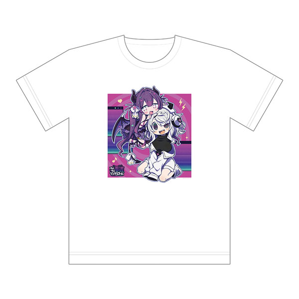 ゆんゆん電波シンドローム]描き下ろしTシャツ(Qちゃん＆ゆんゆん)XL