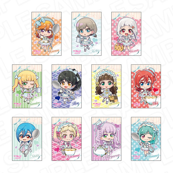 ラブライブ！スーパースター！！ スクエアカンバッジ ティータイム デフォルメ ver. 11個入りセット