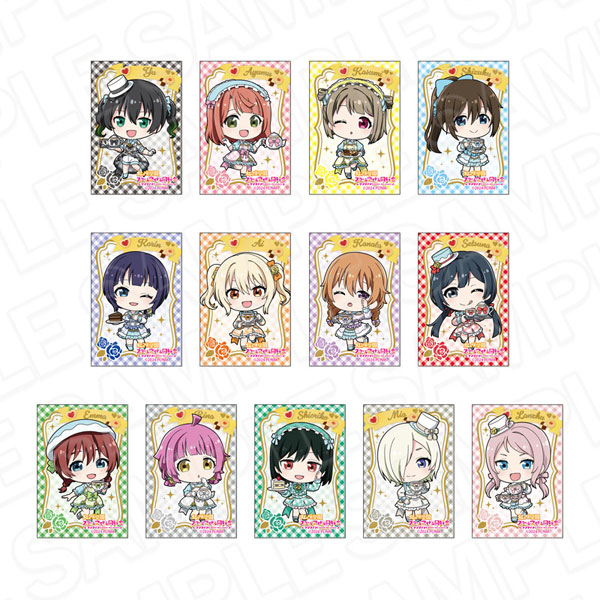 ラブライブ!虹ヶ咲学園スクールアイドル同好会 スクエアカンバッジ ティータイム デフォルメ ver. 13個入りセット