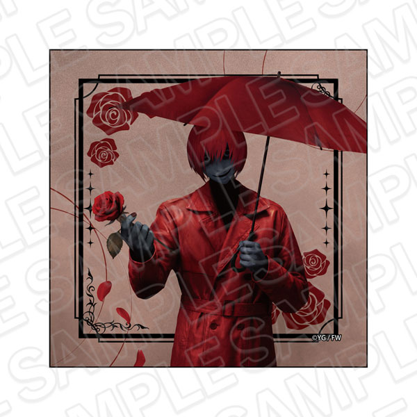 文字化化 マイクロファイバー 赤い傘の男 Rose ver.[コンテンツシード