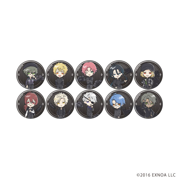 缶バッジ「文豪とアルケミスト」60/ブラックコーデver. グラフアートイラスト 10個入りBOX