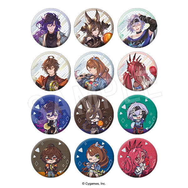 グランブルーファンタジー トレーディンググリッター缶バッジ ROUND1コラボver. 12個入りセット