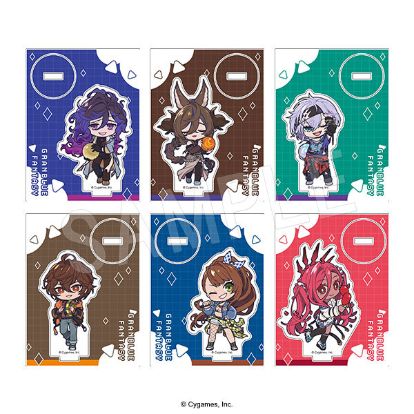 グランブルーファンタジー トレーディングアクリルスタンド ROUND1コラボver. 6個入りセット
