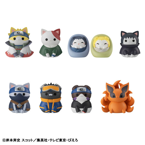 MEGA CAT PROJECT NARUTO -ナルト- 疾風伝 ニャルト！少しむかしむかしの 木ノ葉隠れの里だってばよ！ 8個入りBOX（再販）[メガハウス]《１１月予約》
