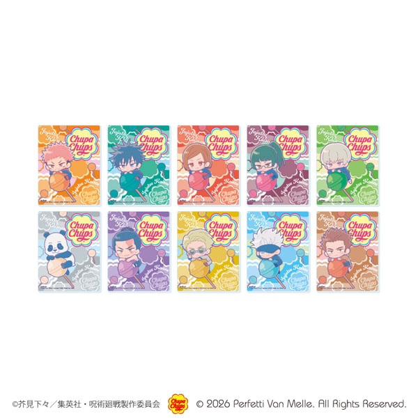 Acrylic Card “Jujutsu Kaisen x Chupa Chups” 01/Collaboration Illustration 10-Pack BOX [A3] “August Reservation”
