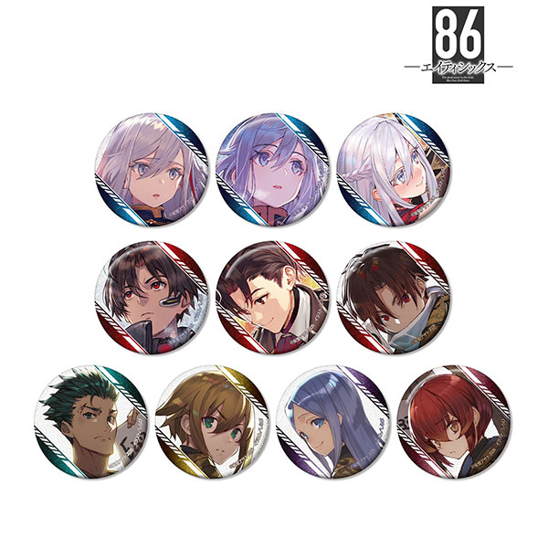 『86―エイティシックス―』 トレーディンググリッター缶バッジ 10個入りBOX