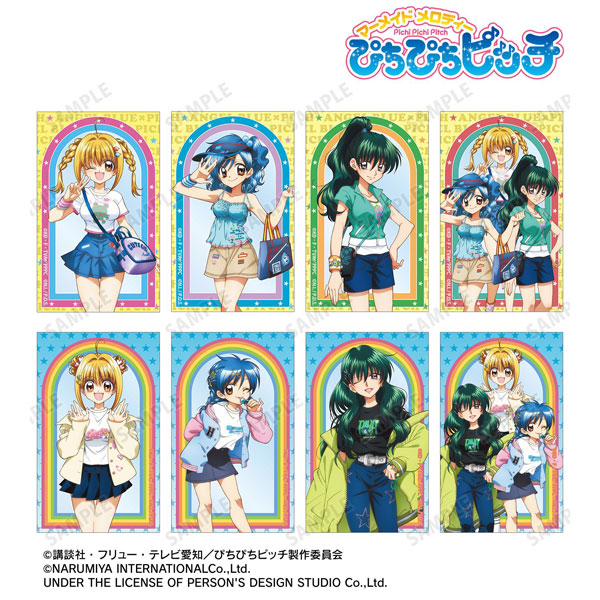 アニメ「ぴちぴちピッチ」 ANGEL BLUEコラボ 描き下ろし トレーディングコンパクトクリアカード 8個入りBOX