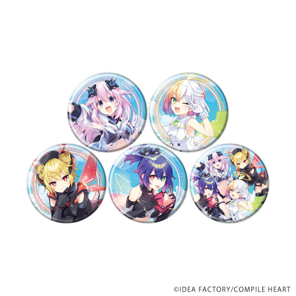 缶バッジ「超次元ゲイム ネプテューヌ」01/公式イラスト 5個入りBOX