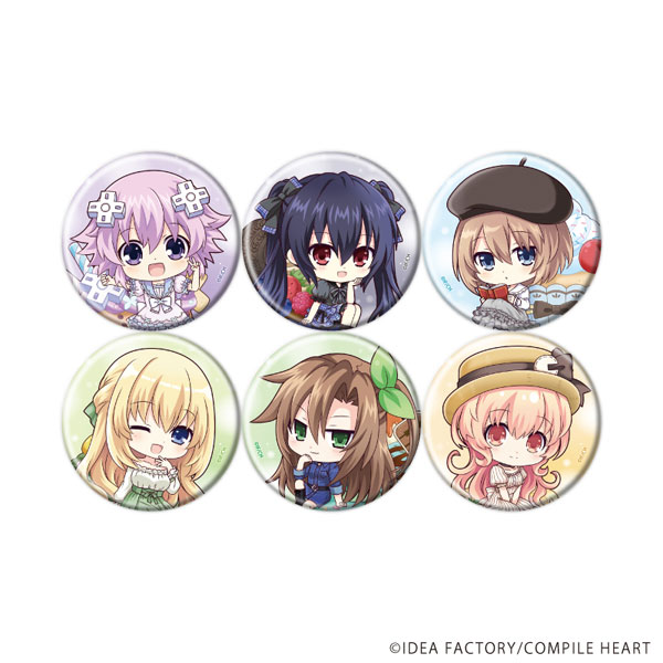 缶バッジ「超次元ゲイム ネプテューヌ」04/ミニキャライラスト 6個入りBOX