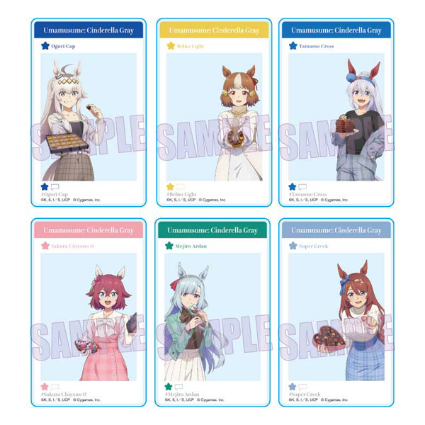 アニメ『ウマ娘 シンデレラグレイ』 トレーディングアクリルカード チョコレート 6個入りBOX