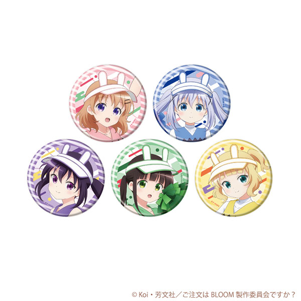 缶バッジ「ご注文はうさぎですか？BLOOM」04/チアリーダーver. 描き