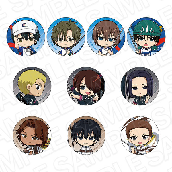 新テニスの王子様 カンバッジ(ランダム) A flag ミニキャラ ver. 10個入りセット