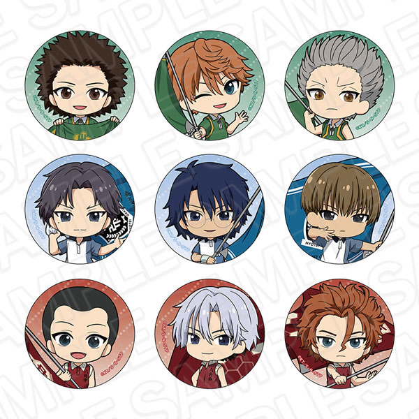 新テニスの王子様 カンバッジ(ランダム) B flag ミニキャラ ver. 9個入りセット