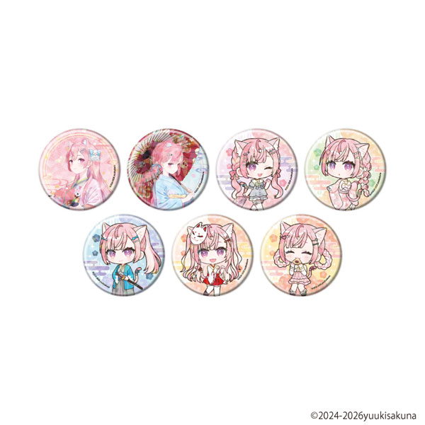 ホログラム缶バッジ(57mm)「結城さくな」01/描き下ろし＆ミニキャラ