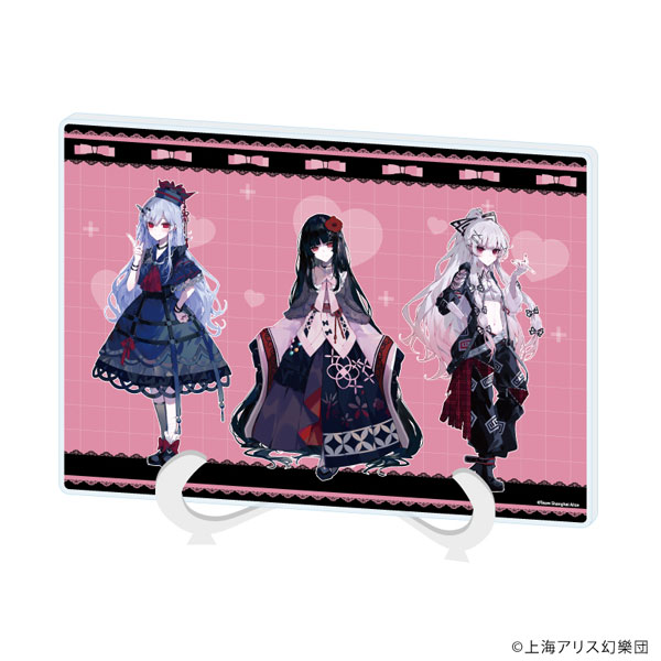 アクリルアートボード(A5サイズ)「東方Project」03/輝夜＆慧音＆妹紅