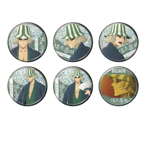 ☆希少☆ BLEACH アニメ展 缶バッジ 5点 一護 ルキア 日番谷 浦原 TVアニメ『BLEACH 千年血戦篇』 トレーディング ホログラム缶バッジ