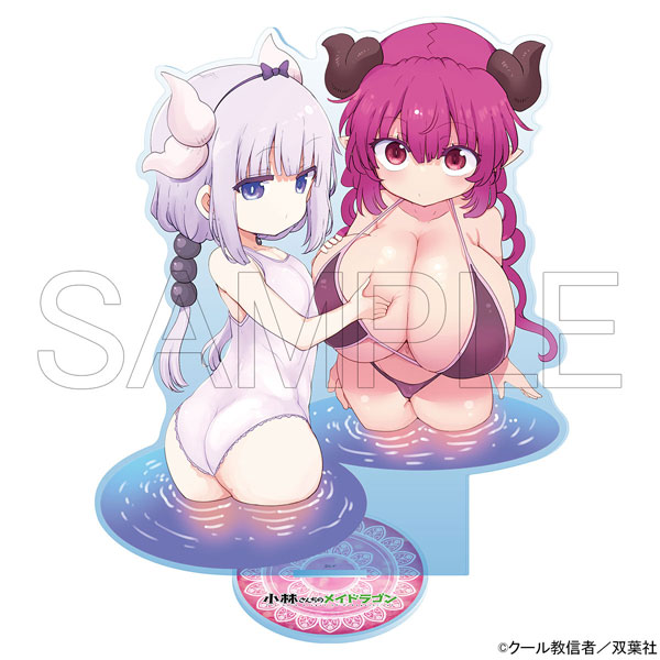 【限定販売】小林さんちのメイドラゴン 特大アクリルスタンド カンナ＆イルル 水着Ver.[ホビージャパン]《０９月予約》