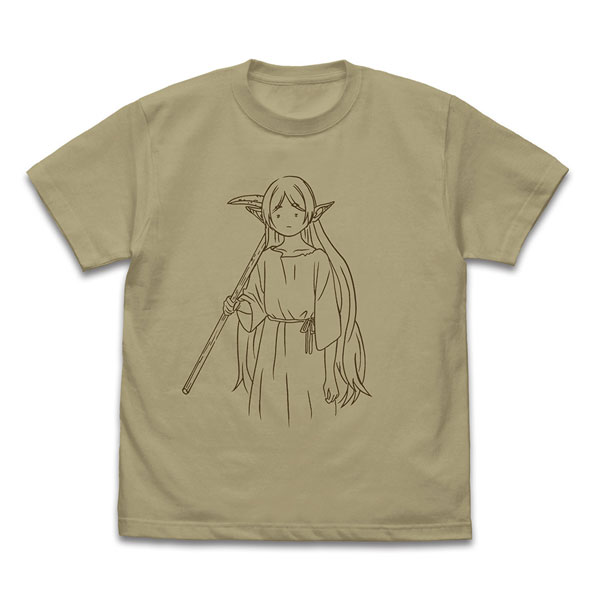 葬送のフリーレン フリーレン 「鉱山で300年働くことになっちゃった」 Tシャツ/SAND KHAKI-M[コスパ]《０９月予約》
