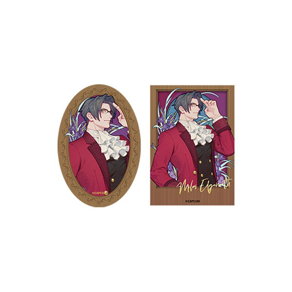 Ace Attorney Mucha Style Series Can Badge Bromide Set Miken Reiji [KUMAGUZI] “July Provisional Reservation”