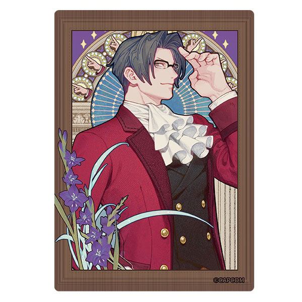Ace Attorney Mucha Style Series Acrylic Block Miken Reiji [KUMAGUZI] “July Provisional Reservation”