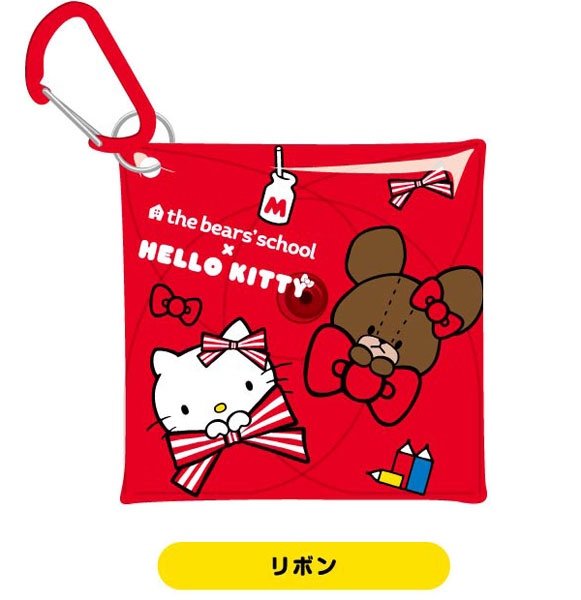 マルチクリアケース SSサイズ くまのがっこう×ハローキティ04 リボン