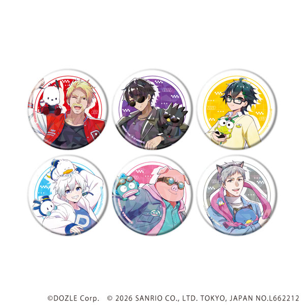 ホログラム缶バッジ(57mm)「ドズル社×はぴだんぶい」01/コラボイラスト