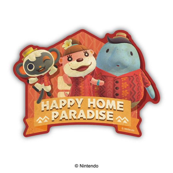Animal Crossing: New Horizons Travel Sticker (10) Happy Home Paradise [Ensky] “July Reservation”