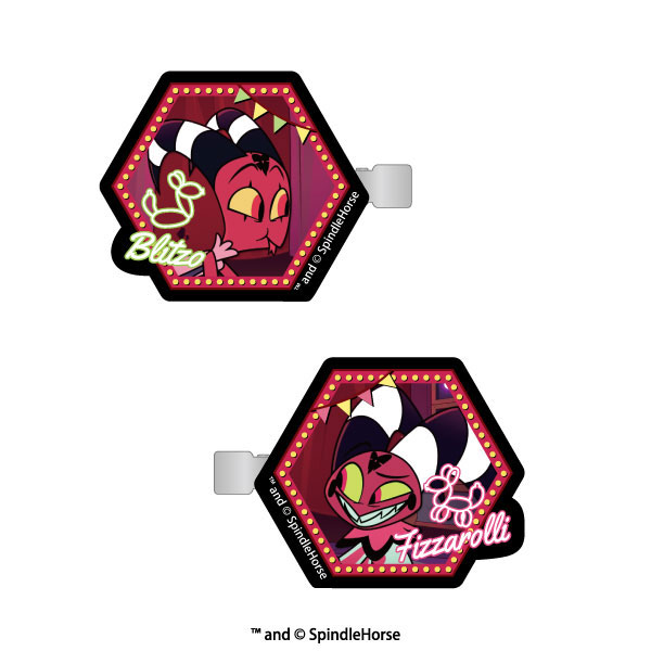 Helluva Boss(ヘルヴァ・ボス) アクリルヘアクリップ(2)ブリッツォ＆フィズ[エンスカイ]《発売済・在庫品》