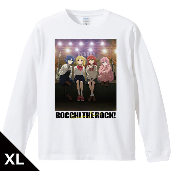 アニメ「ぼっち・ざ・ろっく！」 リブ付ロングスリーブTシャツ ひとり＆虹夏＆リョウ＆郁代 XLサイズ[アズメーカー]《発売済・在庫品》