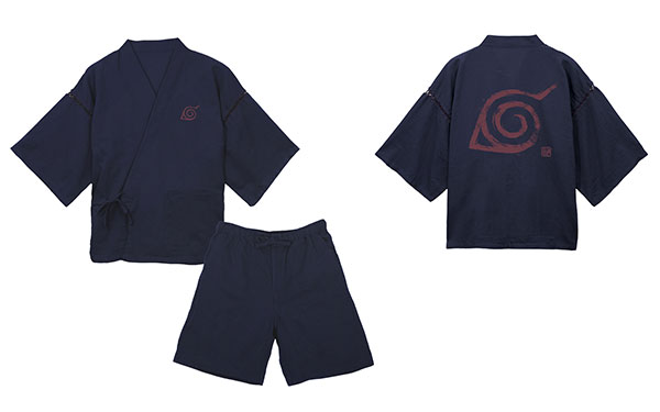 NARUTO-ナルト- 疾風伝 木ノ葉 甚平/紺-中(M～L)[コスパ]【送料無料】《発売済・在庫品》