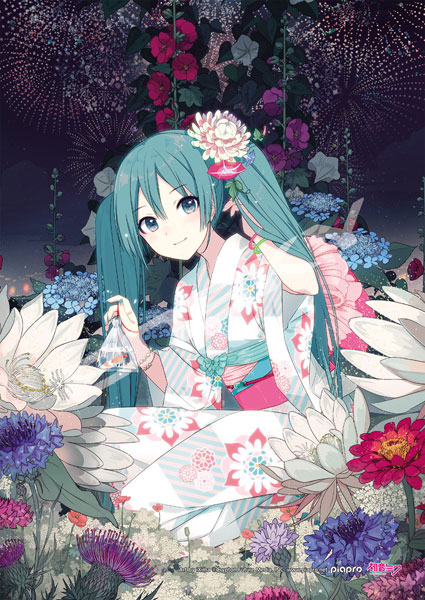 ジグソーパズル マジカルピース -ライト- 初音ミク Summer flowers 208ピース (208-ML13)[エンスカイ]《０８月予約》