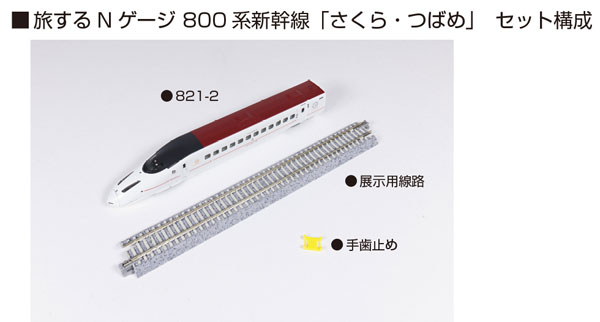12-015 旅するNゲージ 800系新幹線「さくら・つばめ」[KATO]《10月予約》