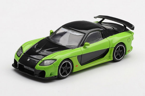 1/64 マツダ RX-7 VeilSide Fortune7 Green(右ハンドル)[MINI GT]《０７月予約》