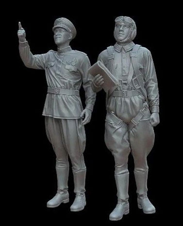 1/72 WW.II ソ連軍パイロット(2体入)[White Stork Miniatures]《０５月予約》