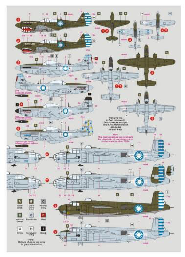 1/72 WW.2 中米空軍混合団[DKデカールズ]《０４月予約》