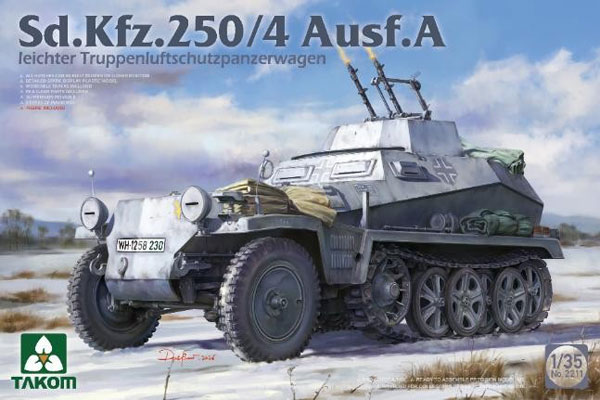1/35 Sd.Kfz.250/4 A型 軽対空装甲兵員輸送車 プラモデル[TAKOM]《０５月予約》