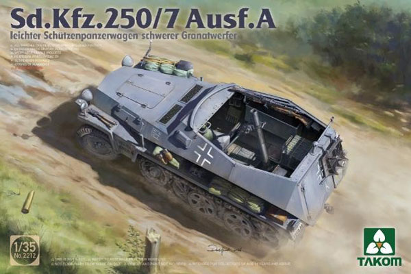 1/35 Sd.Kfz.250/7 A型 軽装甲兵員輸送車 自走迫撃砲型 プラモデル[TAKOM]《０５月予約》