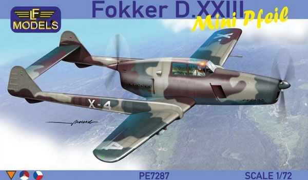 1/72 フォッカー D.XXIII 試作双発戦闘機 プラモデル[LFモデル]《０５月予約》