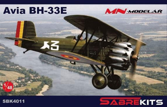 1/48 アビア BH-33E 戦闘機 チェコスロバキア/ベルギー/スペイン プラモデル[セイバーキッツ]《０６月予約》