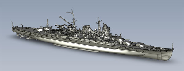 1/700 帝国海軍シリーズ No.50 日本海軍重巡洋艦 最上(昭和17年) プラモデル[フジミ模型]《０７月予約》