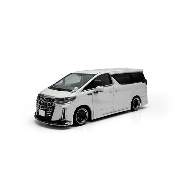 1/24 新型アルファード・プラチナホワイト（カスタム品） 1/64 トヨタアルファード カスタムバージョン ホワイト[MODEL MODEL