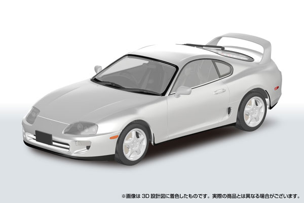 楽プラ スナップカー No.08-SW JZA80 スープラ 1996 スーパーホワイトII プラモデル[アオシマ]《０９月予約》