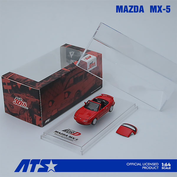 1/64 Mazda MX-5 頭文字D レッド[ATS-MODELS]《０８月仮予約》