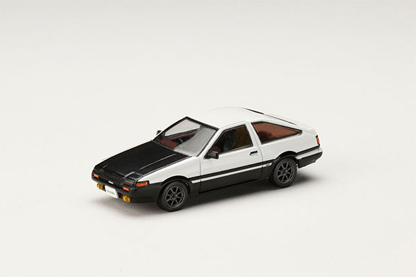 1/64 トヨタ SPRINTER TRUNEO (AE86) GT-APEX JDM カスタムバージョン / CARBON BONNET ホワイト/ブラック[ホビージャパン]《発売済・在庫品》