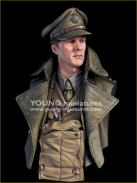 1/10 WWI イギリス陸軍将校 突撃の笛が鳴る前に 胸像[Young Miniatures