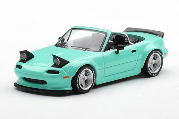 1/64 Pandem マツダ MX-5 (NA) ミントグリーン(右ハンドル)[MINI GT]《０８月予約》